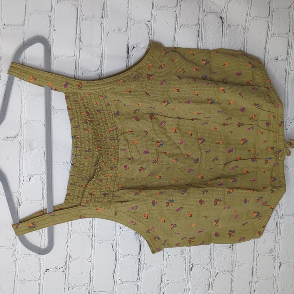 NWT prana little palm cami organic cotton top in sweet grass meadow